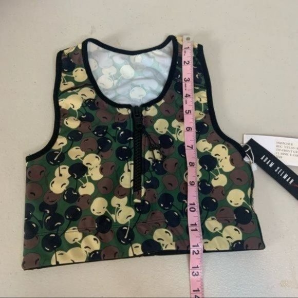 ADAM SELMAN SPORT ZIP FRONT CROP TOP CLASSIC CAMO - Picture 8 of 9